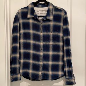 Dovetail Workwear blue flannel shirt